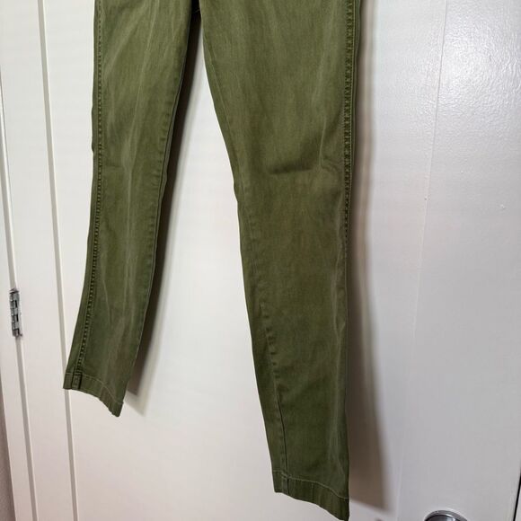 J Crew Pants Womens Sz 27 Military Green Skinny Utility Cotton Lyocell Blend - Picture 3 of 13